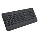 Teclado Logitech K650 Signature Membrana Inalámbrico Bluetooth Inglés 920-010908 - Negro