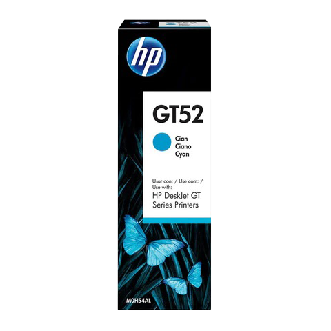HP botella de tinta gt52 cyan 8000Pgs M0H54Al