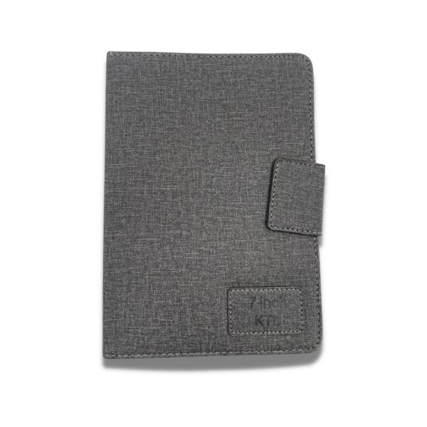 ESTUCHE AGENDA TABLET UNIVERSAL TELA CON BROCHE 10" AZUL