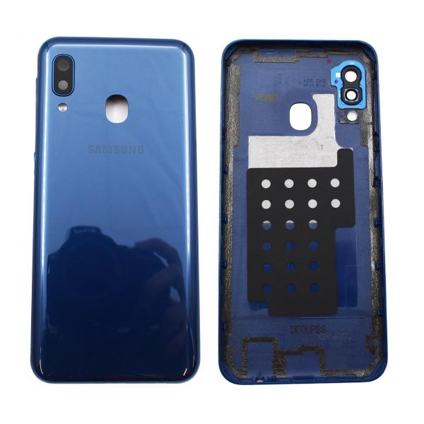 Repuesto TAPA SAMSUNG GALAXY A20E NEGRA CON MARCO