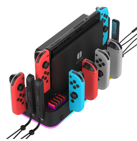 Estacion de Carga Nintendo Switch PG-SW036A Ipega - Negra