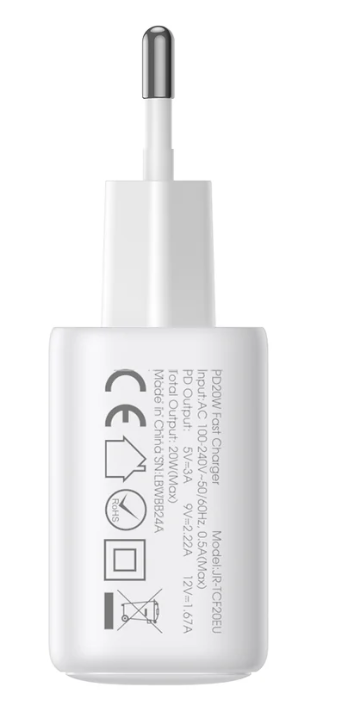 Cargador Casa JR-TCF20 Joyroom - Blanco C-l