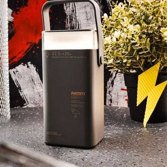 Bateria de Emergencia Serie Fluorita RPP-596 40.000 Mah Remax - Gris