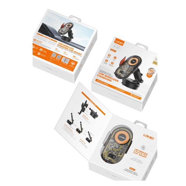 Holder Cargador Inalambrico MA30-1 Ldnio - Negro