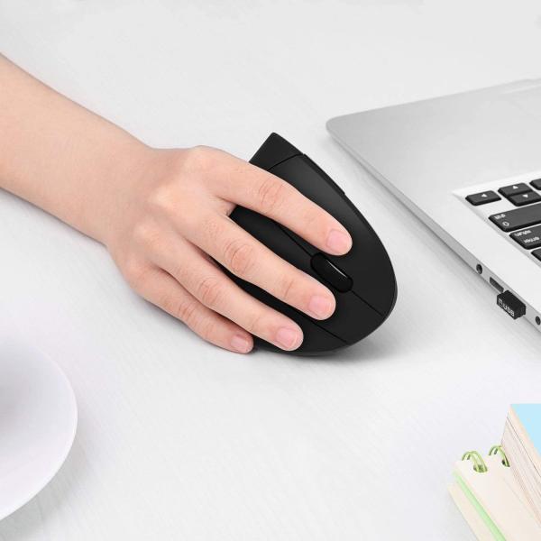 Mouse Inalambrico Ergonomico M886 - Negro