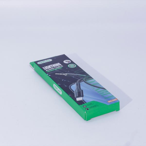 Cable Auxiliar 3.5mm a Lightning GX-06L Gerlax - Negro