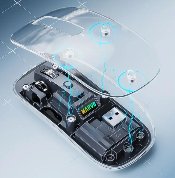 Mouse Inalambrico M810W Marvo - Blanco