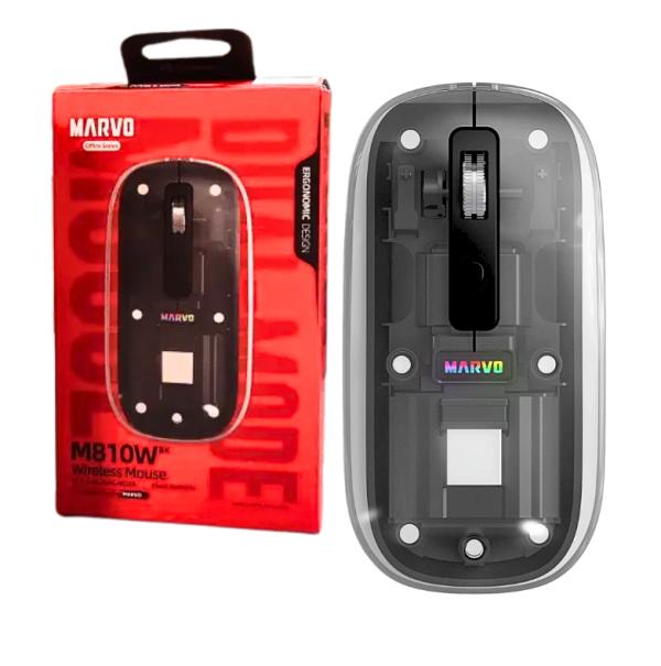Mouse Inalambrico M810W Marvo - Blanco