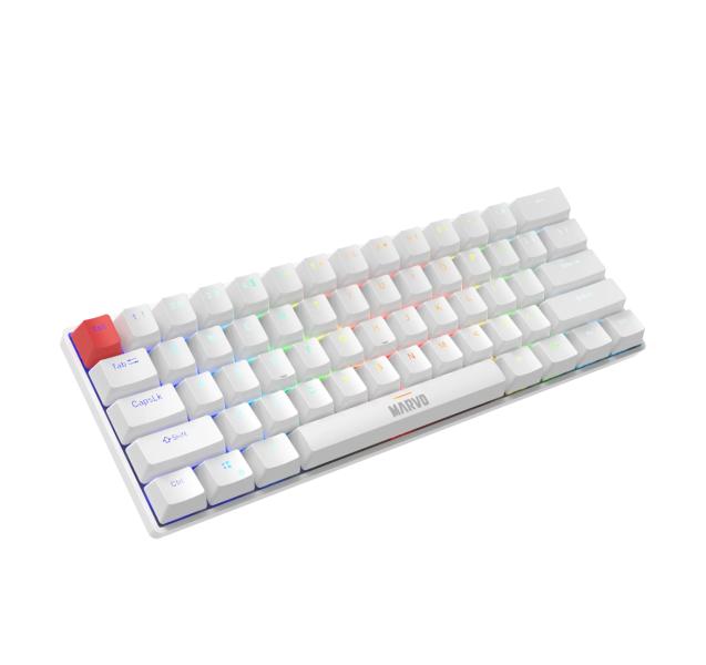 Teclado Linea Scorpion KG933G en Marvo - Blanco