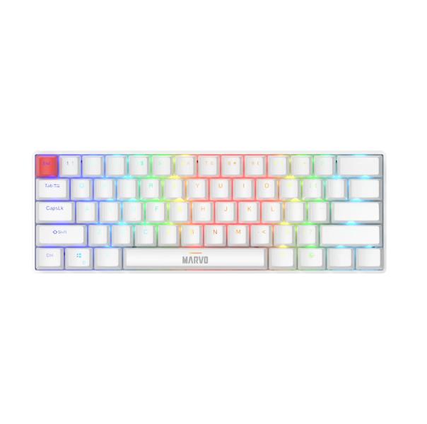 Teclado Linea Scorpion KG933G en Marvo - Blanco