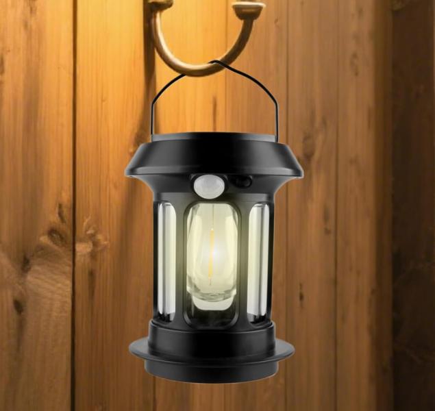 Lampara Solar Portatil 5808 - Negra