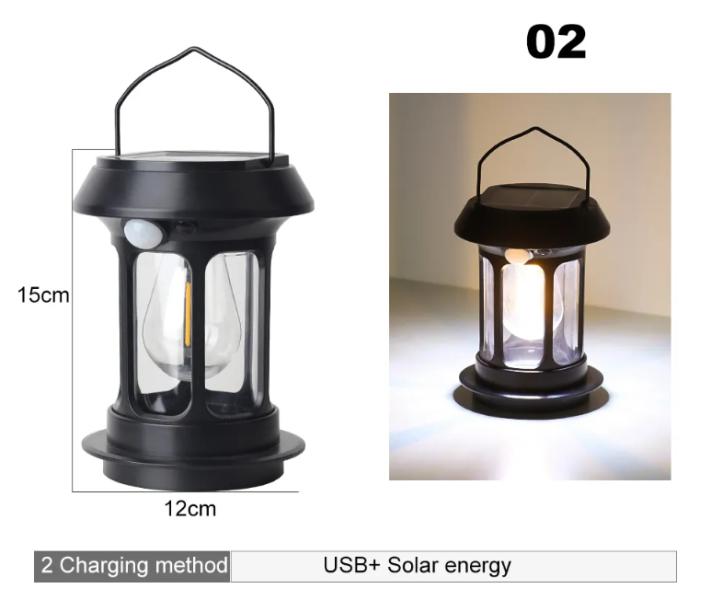 Lampara Solar Portatil 5808 - Negra