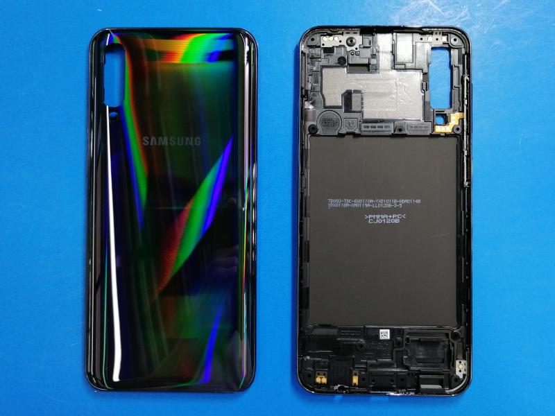 Repuesto CARATULA SAMSUNG GALAXY A22 4G NEGRA CON MARCO