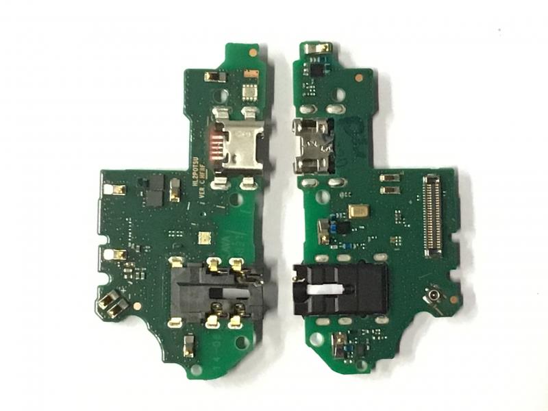 Repuesto FLEX BOTON HOME SENSOR HUELLA CONECTOR HUAWEI P SMART 2019 AZUL