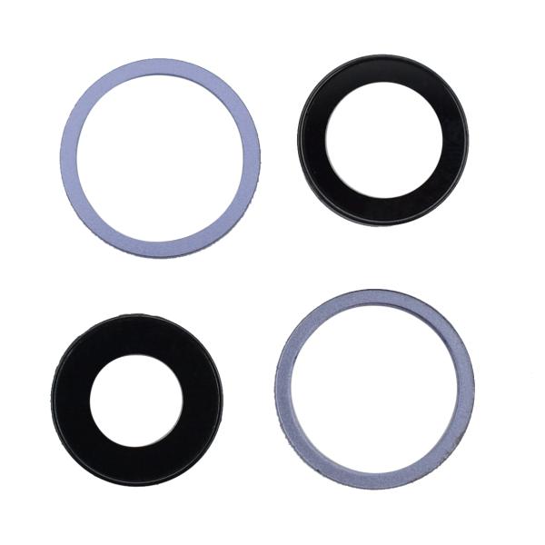 Repuesto LENTE CAMARA IPHONE 12 PRO MAX NEGRO CON MARCO