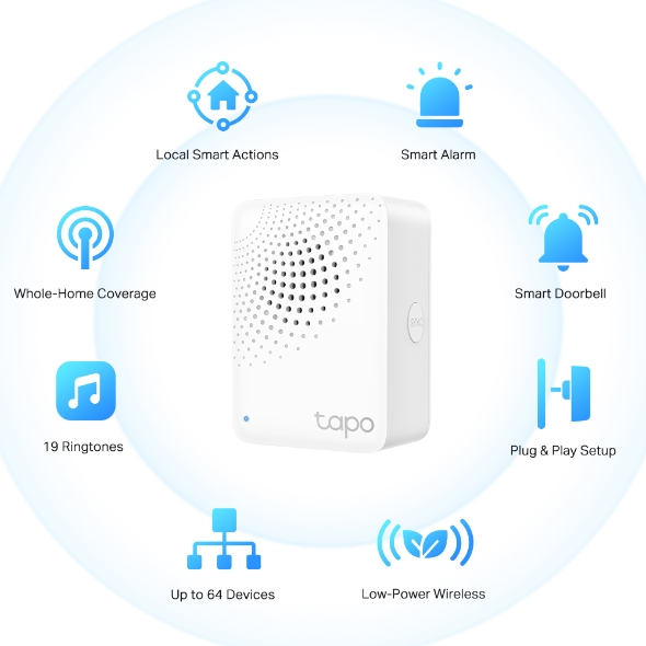TP-link hub inteligente mini con alarma intergrada Tapo H100