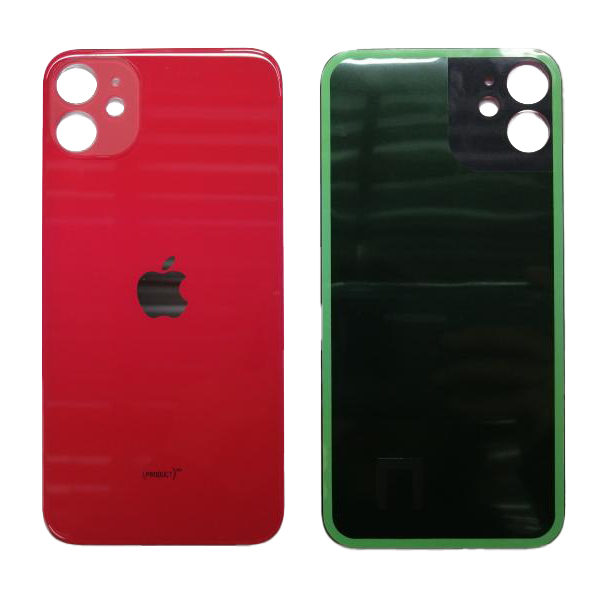 Repuesto TAPA IPHONE 11 6.1" NEGRA SIN MARCO