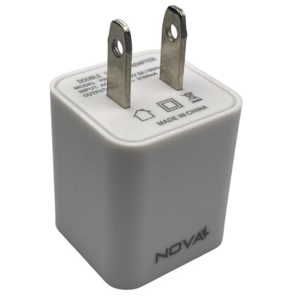Cargador de Pared Nova Pa010rbu001c 10W 2 Puertos USB-A - Blanco