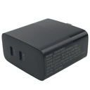 Cargador de Pared Nova Pa045rbu001c 45W 2 Puertos USB-C Carga Rapida con Enchufe Plegable - Negro