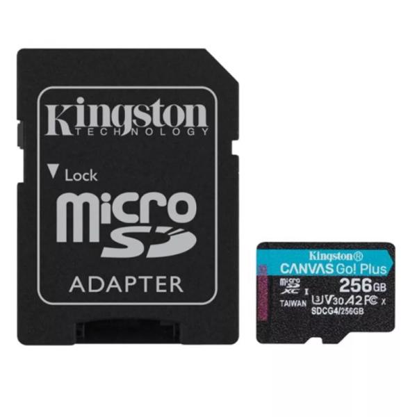 Memoria Micro Sdxc 256GB Kingston Clase 10 200mb/s 100mb/s para Drones y Camaras Deportivas Sdcg4/256gb