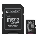 Memoria Micro Sdxc 64GB Kingston Clase 10 UHS-I U1 100 Mb/s para Dispositivos y Camaras Android Sdcs3/64gb