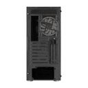 Case Frgb Aerocool PRISM-G-BK-V2 Mid Tower Ventiladores 4 de 120MM con Vidrio Vidrio Lateral y Frontal Accm-pb29043.11 - Negro