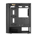 Case Frgb Aerocool PRISM-G-BK-V2 Mid Tower Ventiladores 4 de 120MM con Vidrio Vidrio Lateral y Frontal Accm-pb29043.11 - Negro