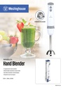 Westinghouse batidora de Inmersión 300W blanca accesorios- WKHBSL131