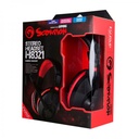Audifono Linea Scorpion H8321 Marvo - Negro Rojo