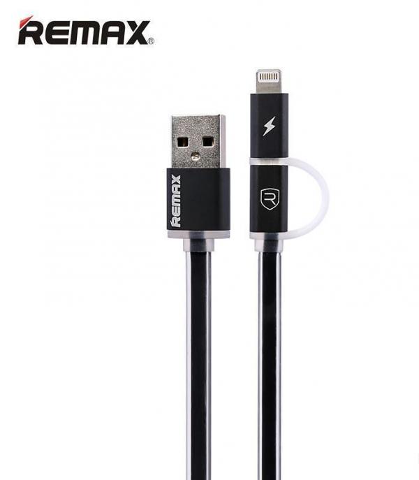 Cable USB Lightning Micro B RC-020T Aurora Remax - Negro