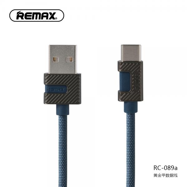 Cable USB Tipo C RC-089A Metal Remax - Negro