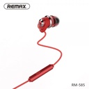 Audifonos Manos Libres RM-585 Remax - Rojo