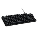 Teclado Gaming Logitech G413 Se Tkl Mecánico Alámbrico USB Español 920-010442 - Negro