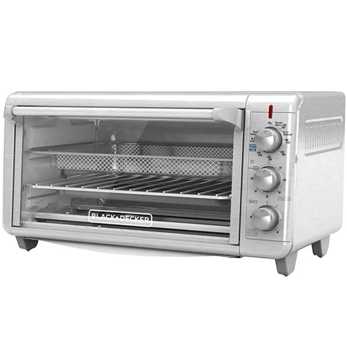 Black + Decker Horno Freidora Aire 8 Rebanadas Inox TO3265XSS-LA