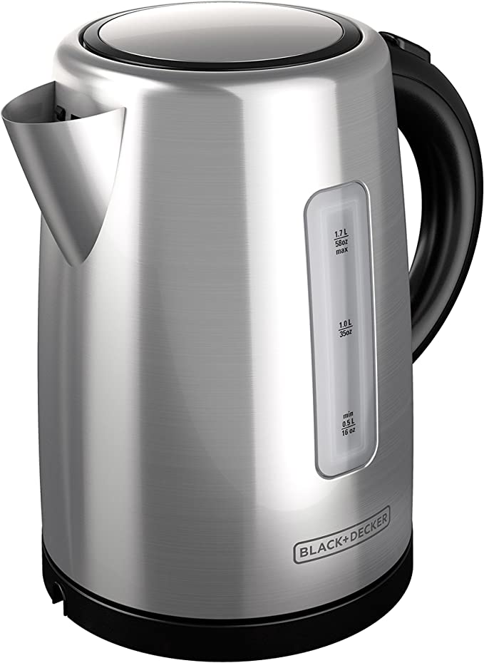 Black + Decker Hervidor Inalambrico 1.7L Inox KE2000SD