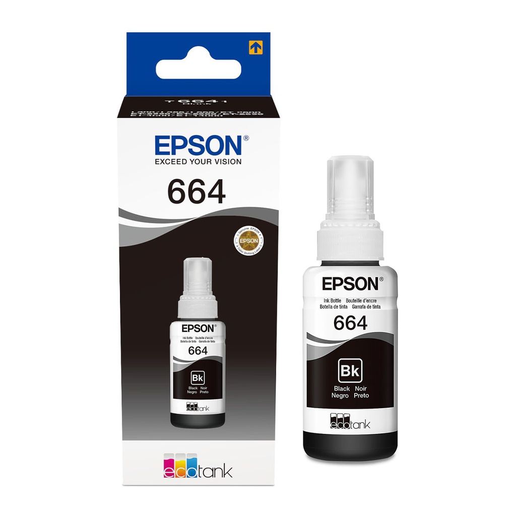 Epson Botella Tinta Negra T664120-AL para L110-L555