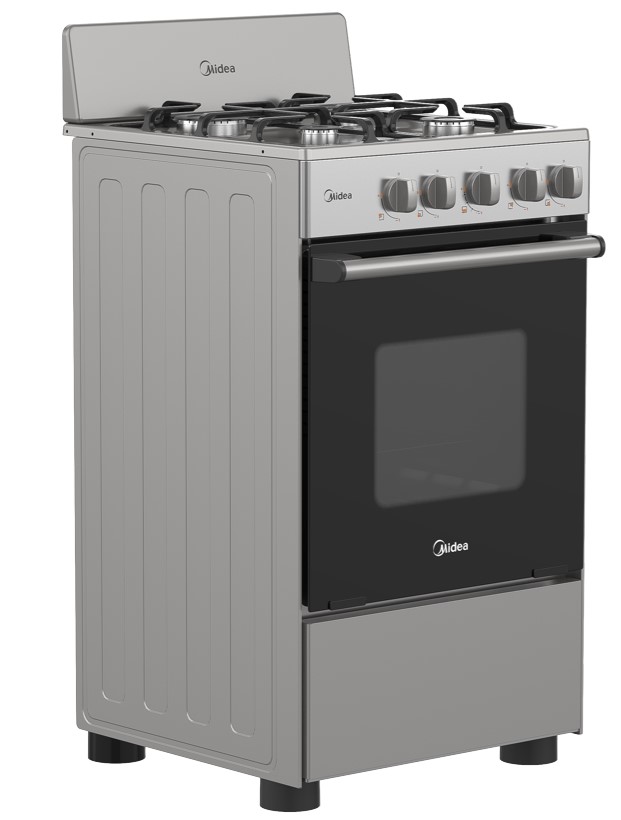 Midea cocina a gas 20 pulgadas 4 quemadores hierro fundido MGS20F0BKAGG-CA