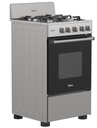 Midea cocina a gas 20 pulgadas 4 quemadores hierro fundido MGS20F0BKAGG-CA