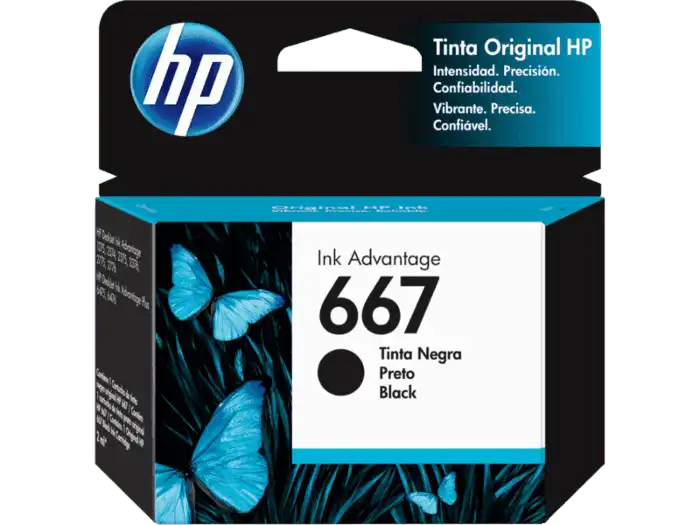 HP Cartucho Tinta Negra 667 3YM79AL