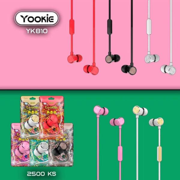 Audifono Manos Libres YK810 Yookie - Rosado