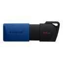 Kingston memoria exodia azul con negro 64GB usb 3.2 - DTXM/64GB