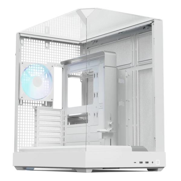 Case Apnx V2-F-WT-V1 Mid Tower Blanco 4 Ventiladores RGB
