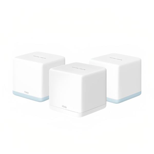 Sistema WIFI Mercusys Halo H32g(3-pack) AC1200 Whole Home Mesh 2.4 Ghz/5 Ghz 1201 Mbps - Blanco