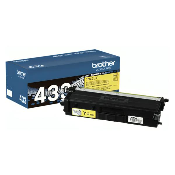 Brother Toner TN433Y Amarillo Estandar 4.000 Páginas