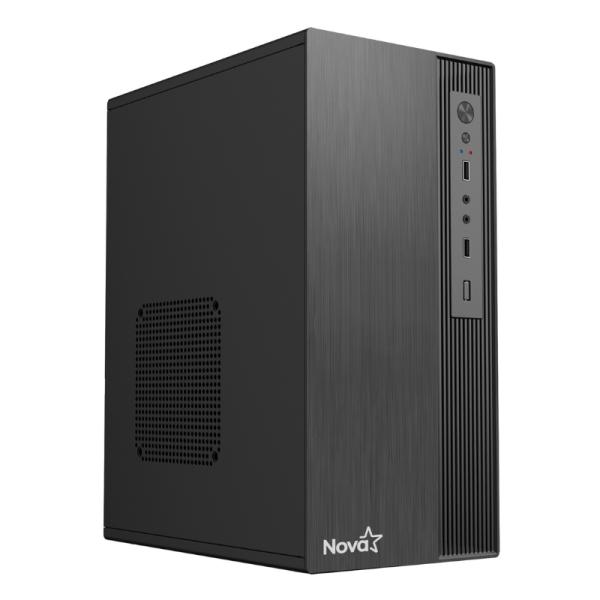 Case Nova Cm04z9ra001c Mini Tower Ventilador de 1 de 80 Mm Sin Fuente de Poder Incluida - Negro