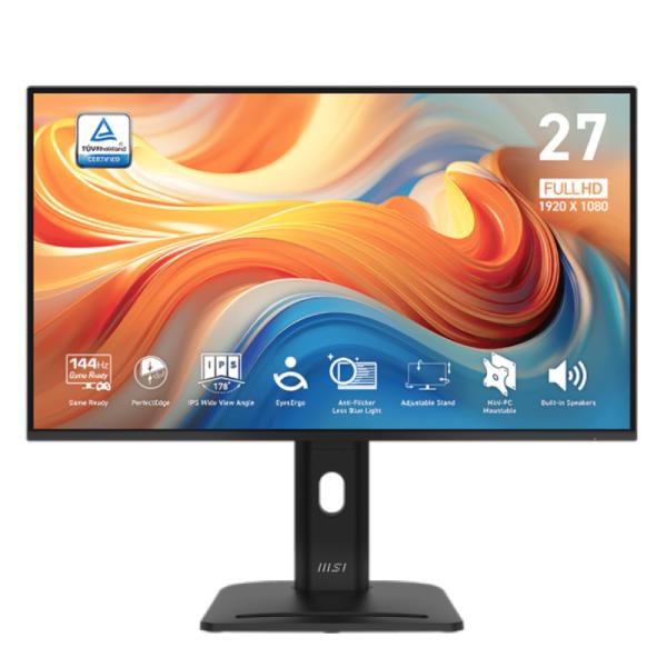 Monitor Msi PRO MP275PG E14 27" Plana 1920 X 1080 144 Hz Panel IPS ADAPTIVE-SYNC 9S6-3PE49M-004 - Negro