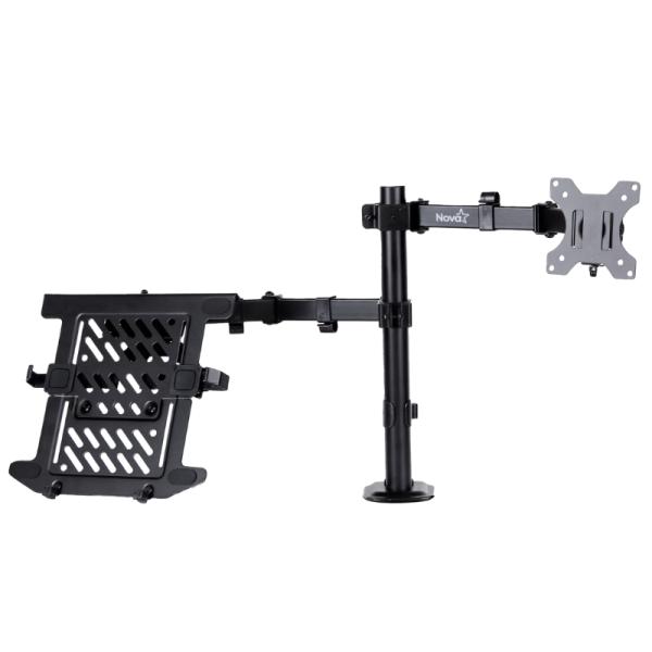 Soporte de Escritorio para Monitor y Laptop Nova FDBM2008001C 14"-32" Vesa 75X75 100X100 8KG - Negro