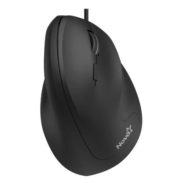 Mouse Nova Vertical Ergonomico Alambrico USB 3200 DPI