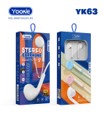 Audifono Manos Libres YK63 Yookie - Blanco