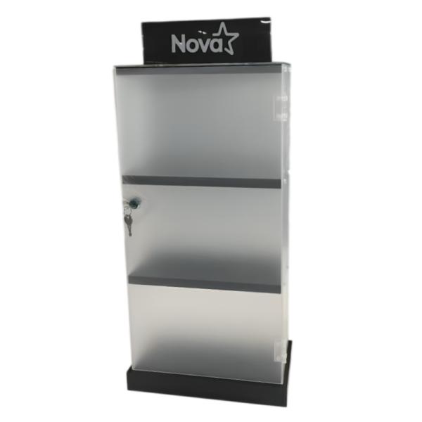 Display Nova de Acrilico 320 X 170 X 600 Mm con Logo Nova Impreso Fd321760001c1c - Negro